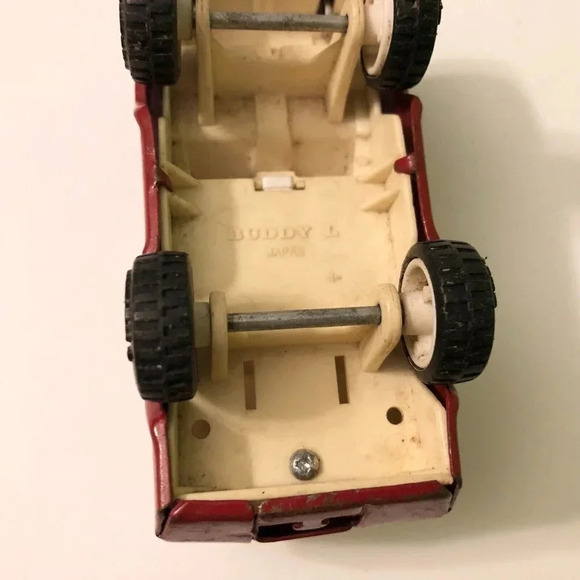 Vintage Buddy L Delivery Truck  Japan Red Truck Toy - Picture 7 of 12